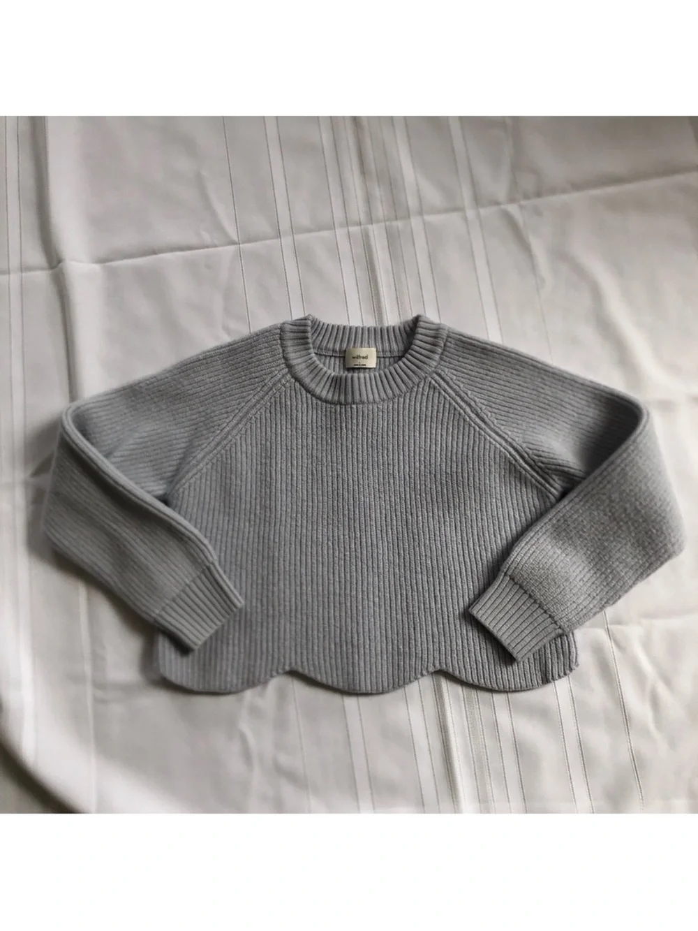 WILFRED Cropped Scalloped Sweater - Picture 3 of 5
